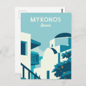 Benutzerdefinierter Text Griechenland Postkarte (Vorne/Hinten)