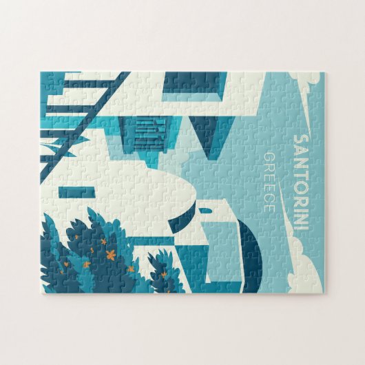 Benutzerdefinierter Text Griechenland Puzzle (Horizontal)