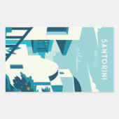 Benutzerdefinierter Text Griechenland Rechteckiger Aufkleber (Vorderseite)