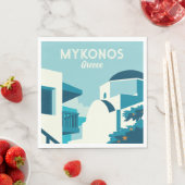 Benutzerdefinierter Text Griechenland Serviette (Beispiel)