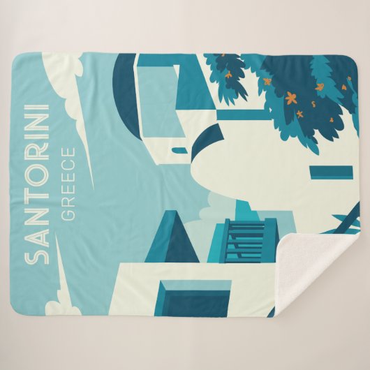 Benutzerdefinierter Text Griechenland Sherpadecke (Vorderseite (Horizontal))