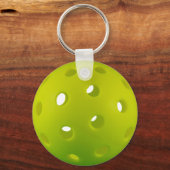 Benutzerdefinierter Text Grünes realistisches Pick Schlüsselanhänger (Rückseite)