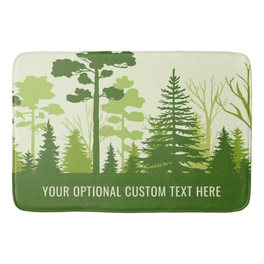 Benutzerdefinierter Text Grünwaldmatten Badematte (Vorderseite)