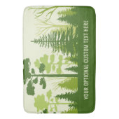 Benutzerdefinierter Text Grünwaldmatten Badematte (Vorderseite Vertikal)