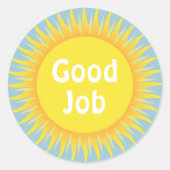 Benutzerdefinierter Text: Gute Auftragsbelohnung S Runder Aufkleber (Vorderseite)