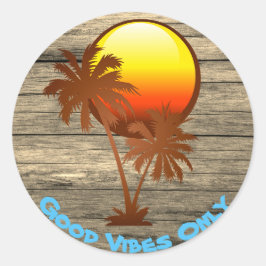 Benutzerdefinierter Text Gute Bilder nur Sunset Pi Runder Aufkleber