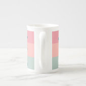 Benutzerdefinierter Text Handgeschriebenes Skript Porzellantasse (Rückseite)