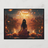 Benutzerdefinierter Text 🤩 Happy Diwali Postkarte (Vorderseite)