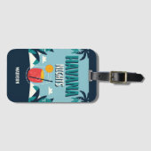 Benutzerdefinierter Text "Havana Nights" Gepäckanhänger (Vorderseite (Horizontal))