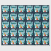 Benutzerdefinierter Text "Havana Nights" Geschenkpapier (Flach)