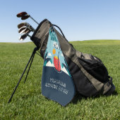 Benutzerdefinierter Text "Havana Nights" Golfhandtuch (Gras)