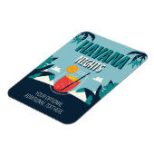 Benutzerdefinierter Text "Havana Nights" Magnet (Linke Seite)