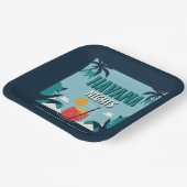 Benutzerdefinierter Text "Havana Nights" Pappteller (Gewinkelt)