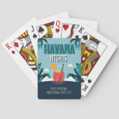 Benutzerdefinierter Text "Havana Nights" Spielkarten (Rückseite)