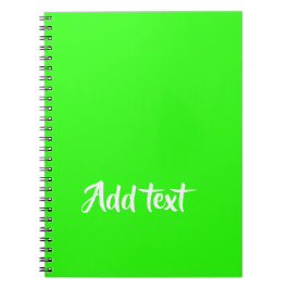 Benutzerdefinierter Text hell grün schlicht Notizblock