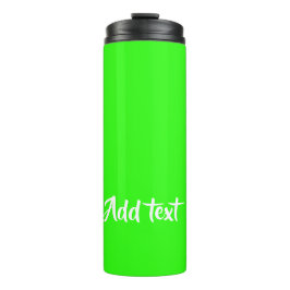 Benutzerdefinierter Text hell grün schlicht Thermosbecher