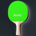 Benutzerdefinierter Text hell grün schlicht Tischtennis Schläger<br><div class="desc">"Custom Text Bright Green" bietet ein einfaches,  aber lebendiges schlichtes Design,  das sich perfekt eignet,  um einen Pop lebendiger Farbe zu personalisiertem Geschenk zu verleihen und eine frische und moderne Ästhetik zu gewährleisten.</div>