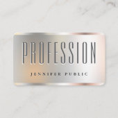 Benutzerdefinierter Text hier Elegante Imitate Sil Visitenkarte (Vorderseite)