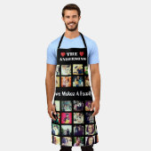 Benutzerdefinierter Text hier Fotos Collage T - Sh Schürze (Getragen)