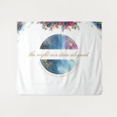 Benutzerdefinierter Text, Hintergrund des blumenge Wandteppich (Vorderseite (Horizontal))