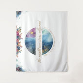 Benutzerdefinierter Text, Hintergrund des blumenge Wandteppich (Vorderseite)