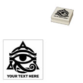Benutzerdefinierter Text Horusauge Gummistempel (Stempel)