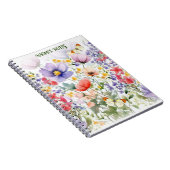 Benutzerdefinierter Text Hübsch Summer Floral Notizblock (Rechte Seite)
