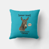 Benutzerdefinierter Text Humorous Throw Pillow Kissen (Rückseite)