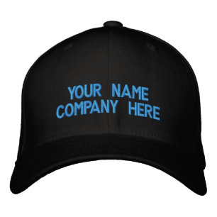 Benutzerdefinierter Text - Ihr Name ist bestickt B Bestickte Baseballkappe