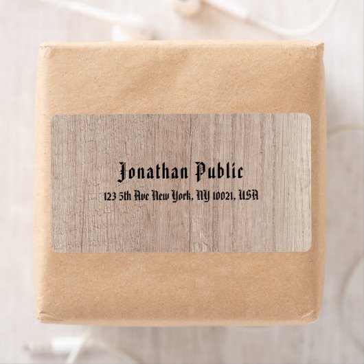 Benutzerdefinierter Text im alten Stil, braune Hol (Insitu)