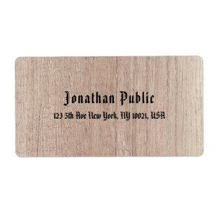 Benutzerdefinierter Text im alten Stil Braunes Hol