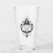 Benutzerdefinierter Text im extravaganten Morphe-S Glas (Vorderseite)