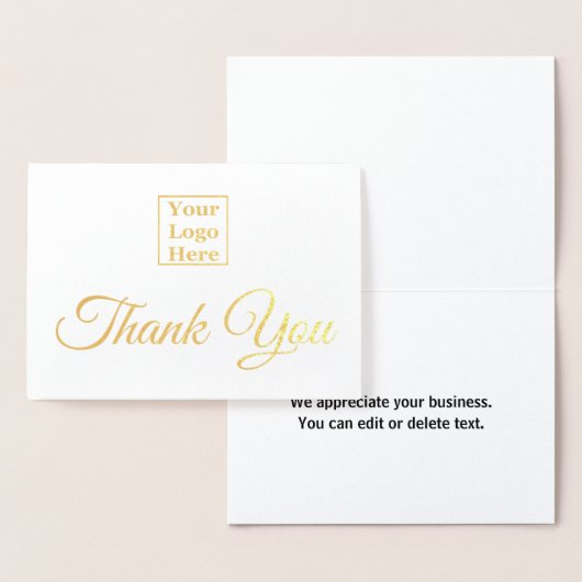 Benutzerdefinierter Text in Ihrem Logo hier Vielen Folienkarte (Anzeige)