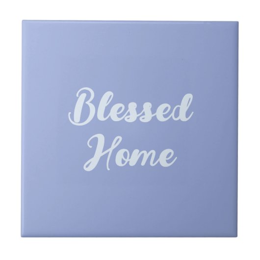 Benutzerdefinierter Text in mediterranem blauen Ra Fliese (Vorderseite)