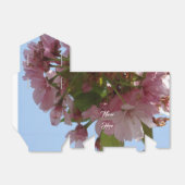 Benutzerdefinierter Text in rosa Blume Geschenkschachtel (Ungefaltet)