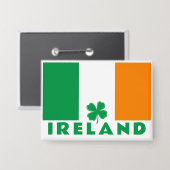 Benutzerdefinierter Text Irland Button (Vorderseite/Rückseite)