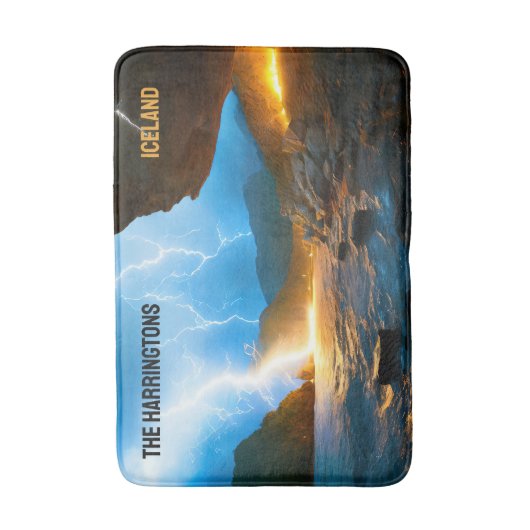 Benutzerdefinierter Text Island Badematte (Vorderseite Vertikal)