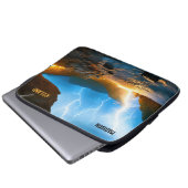 Benutzerdefinierter Text Island Laptopschutzhülle (Vorne Knopf)
