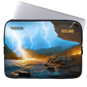 Benutzerdefinierter Text Island Laptopschutzhülle