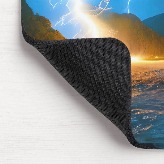 Benutzerdefinierter Text Island Mousepad (Ecke)
