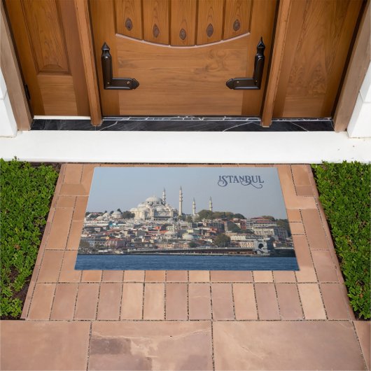 Benutzerdefinierter Text Istanbul Fußmatte (Außenbereich)