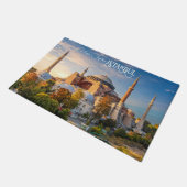 Benutzerdefinierter Text Istanbul Fußmatte (Schrägansicht)