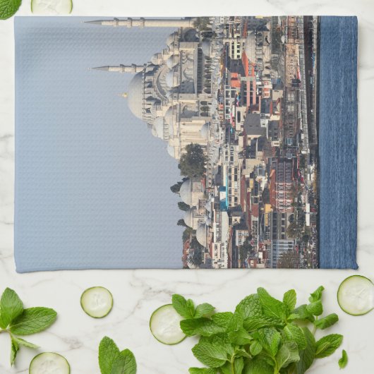 Benutzerdefinierter Text Istanbul Geschirrtuch (Gefaltet)