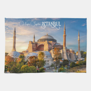 Benutzerdefinierter Text Istanbul Geschirrtuch