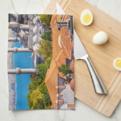 Benutzerdefinierter Text Istanbul Geschirrtuch (Viertel Falte)