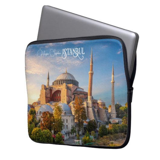 Benutzerdefinierter Text Istanbul Laptopschutzhülle (Vorderseite Links)