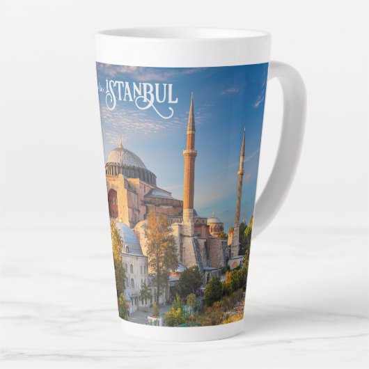 Benutzerdefinierter Text Istanbul Milchtasse (Rechte Ecke)
