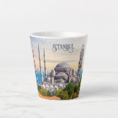 Benutzerdefinierter Text Istanbul Milchtasse (Vorderseite)