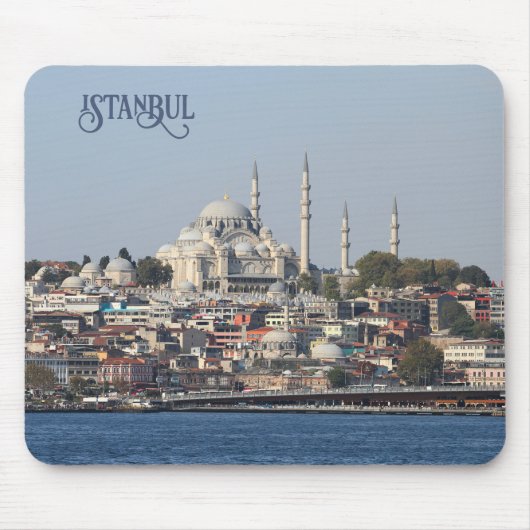 Benutzerdefinierter Text Istanbul Mousepad (Vorne)