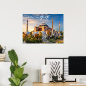 Benutzerdefinierter Text Istanbul Poster (Heimbüro)